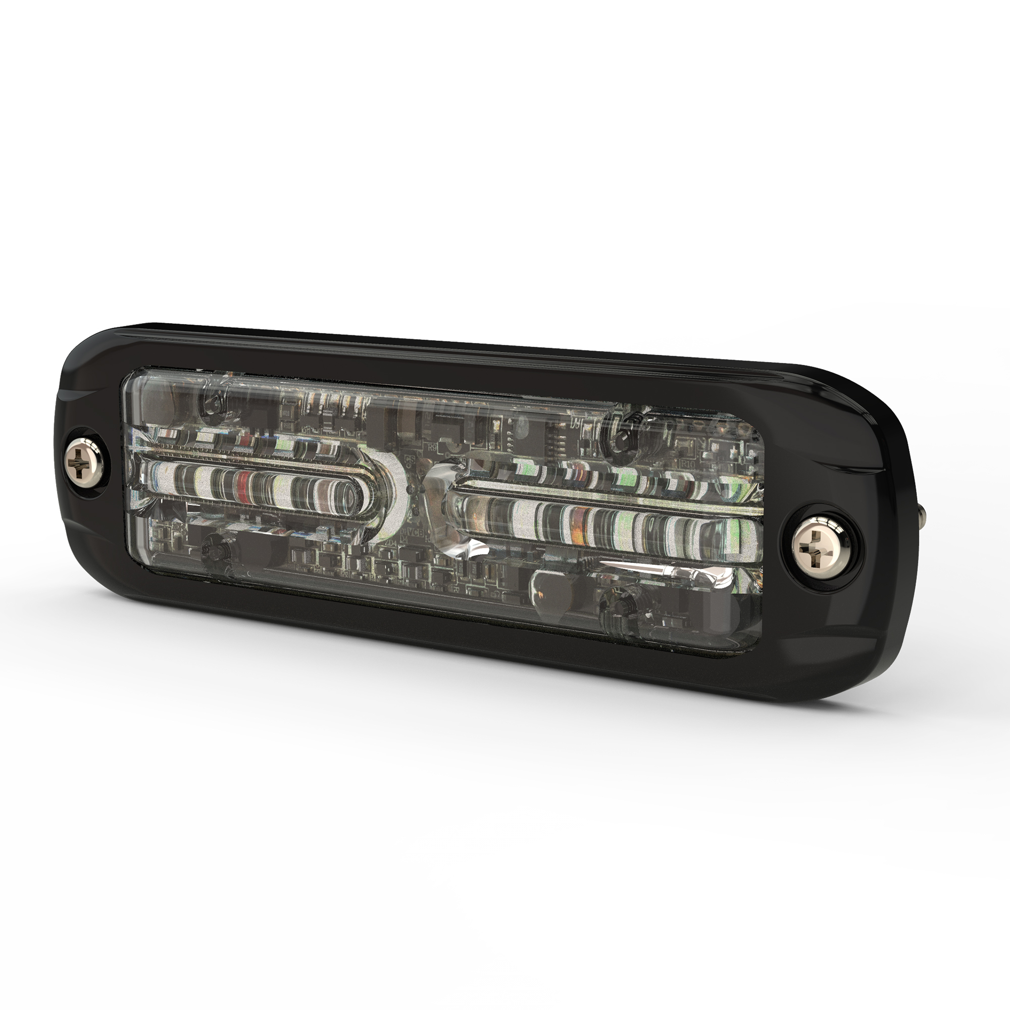 ECCO, Directional Warning Light: Dual-color amber/red, Light Type LED, Lens Color Clear, Included (qty.) 1 Model# ED3802AR